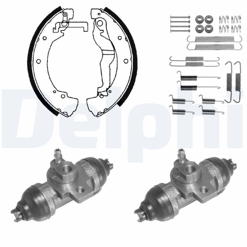 DELPHI 893 Brake Shoe Set