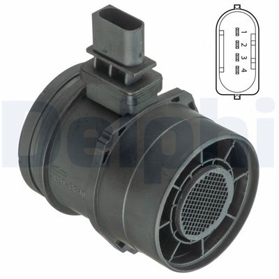 Mass Air Flow Sensor DELPHI AF10396-12B1
