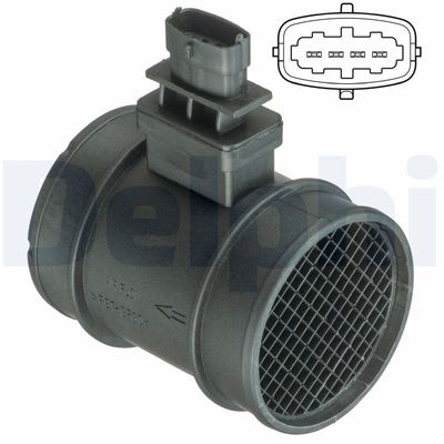 Mass Air Flow Sensor DELPHI AF10400-12B1