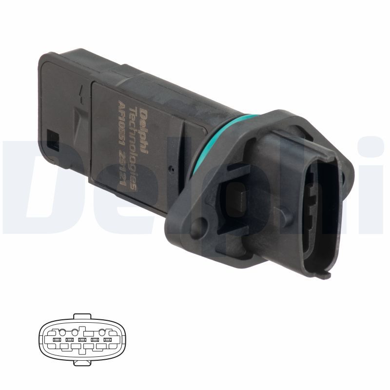 DELPHI AF10551-12B1 Mass Air Flow Sensor
