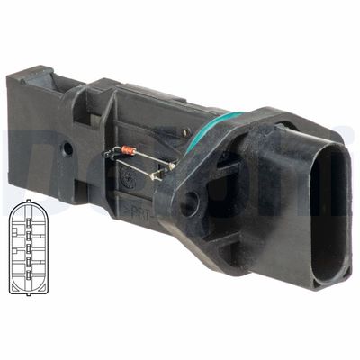 Mass Air Flow Sensor DELPHI AF10584-12B1