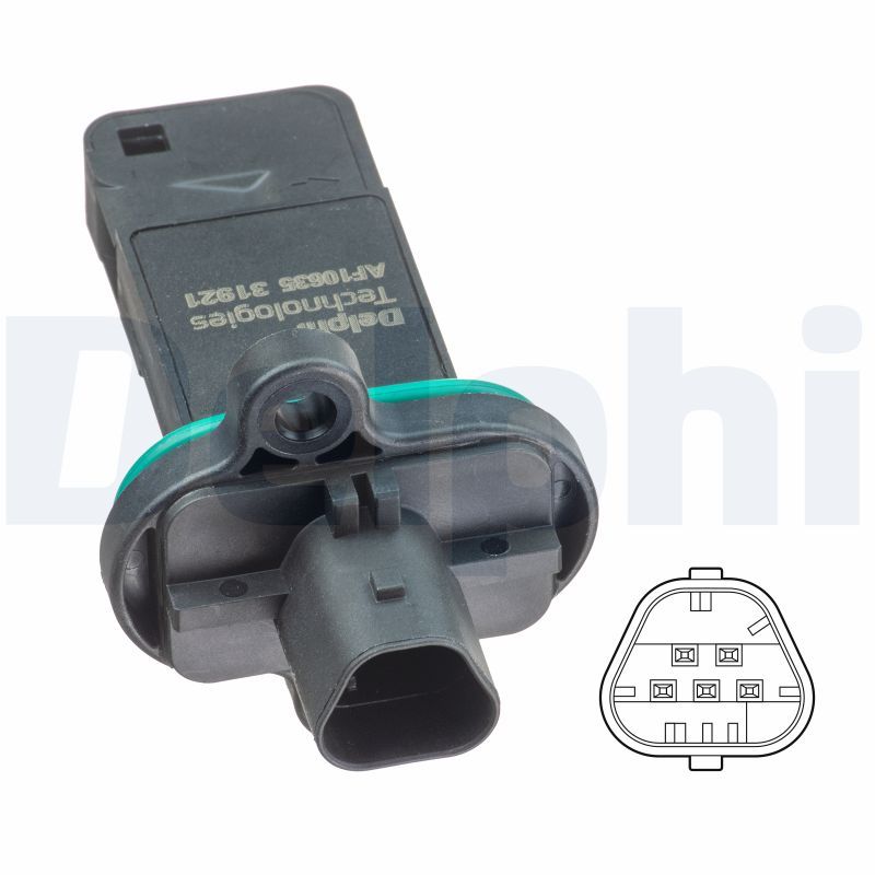 DELPHI AF10635-12B1 Mass Air Flow Sensor