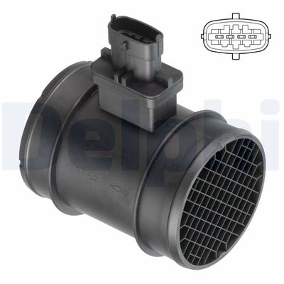 Mass Air Flow Sensor DELPHI AF10698-12B1