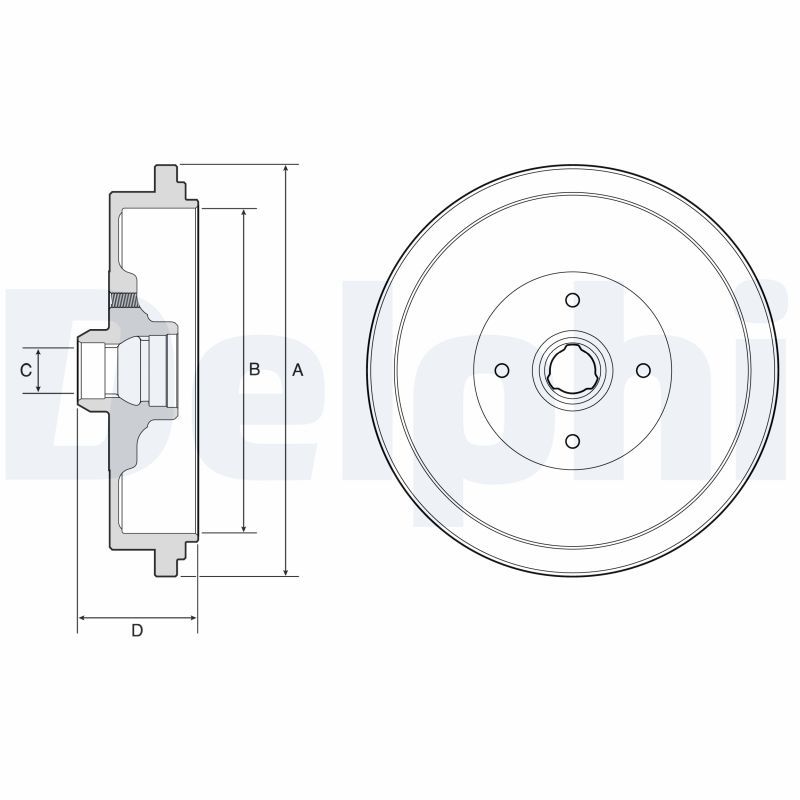 DELPHI BF320 Brake Drum