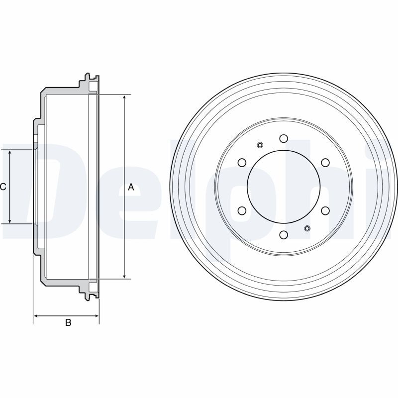DELPHI BF532 Brake Drum