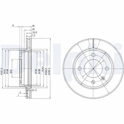 Brake Disc DELPHI BG2273