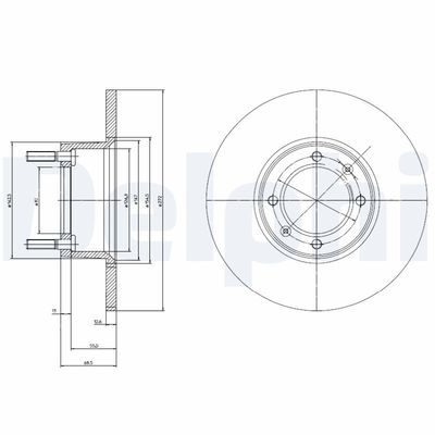 Brake Disc DELPHI BG2316