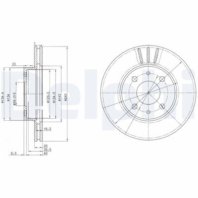 Brake Disc DELPHI BG2330