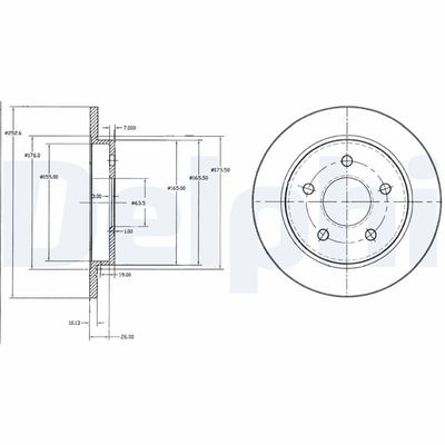 Brake Disc DELPHI BG2332
