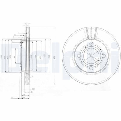 Brake Disc DELPHI BG2333