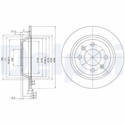 Brake Disc DELPHI BG2420C