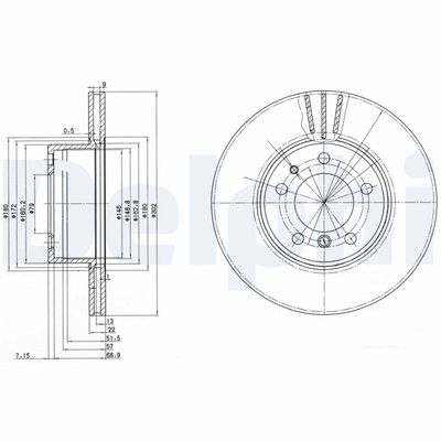 Brake Disc DELPHI BG2433