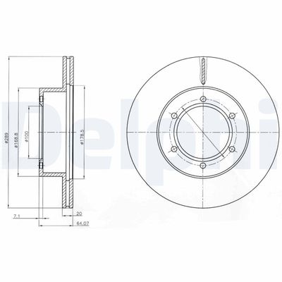 Brake Disc DELPHI BG2495