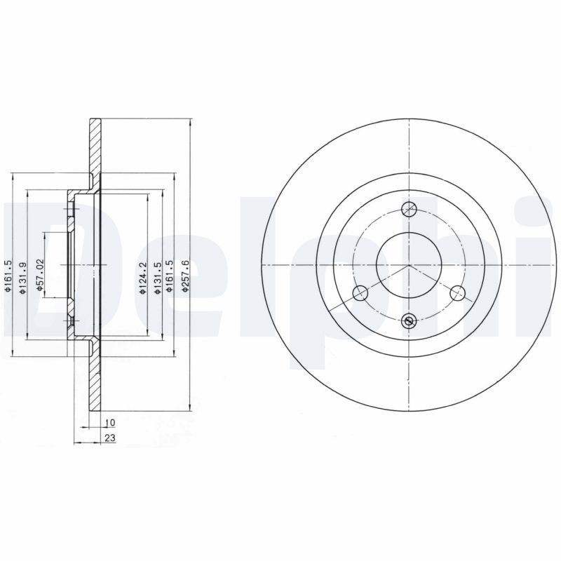 DELPHI BG2527 Brake Disc