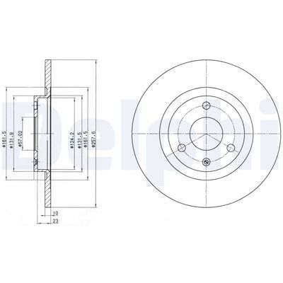 Brake Disc DELPHI BG2527