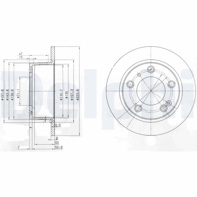 DELPHI BG2528 Brake Disc