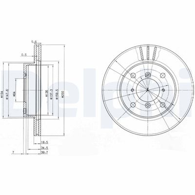 Brake Disc DELPHI BG2583