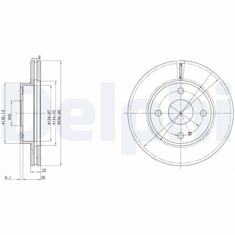 DELPHI BG2629 Brake Disc