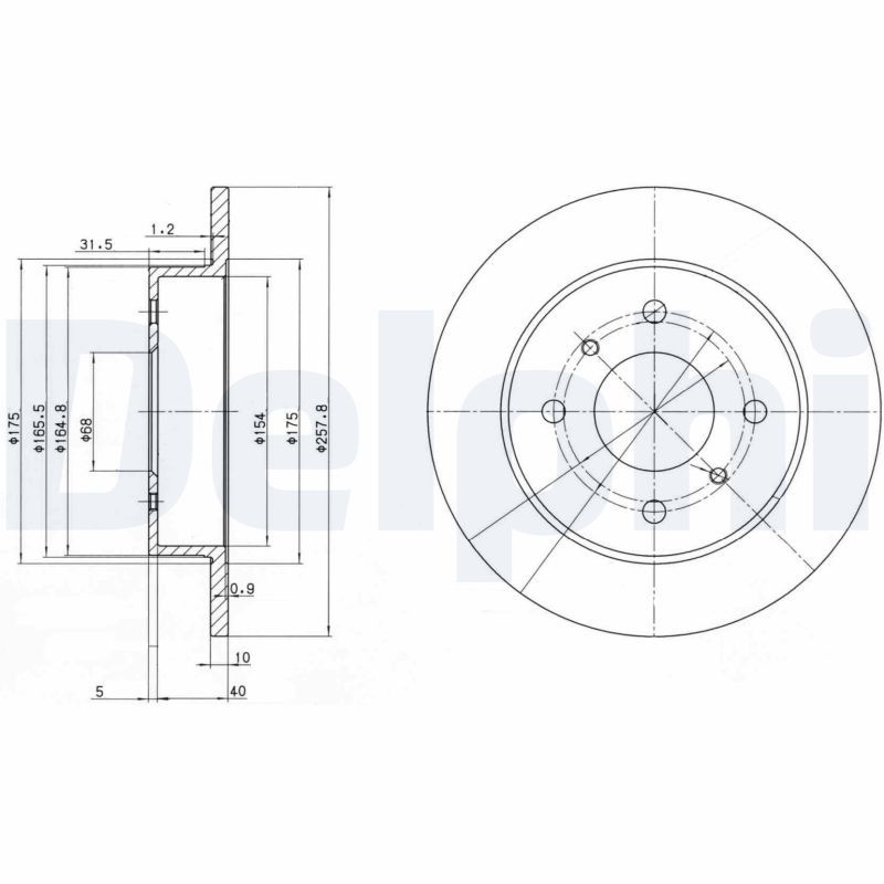 DELPHI BG2633 Brake Disc