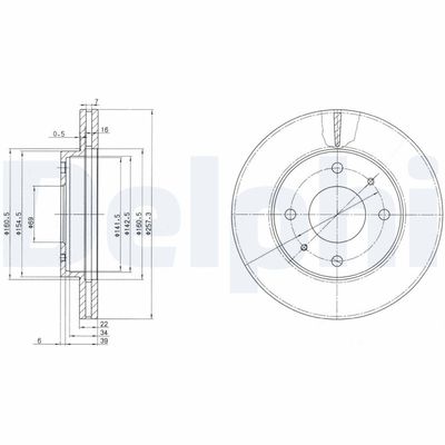 Brake Disc DELPHI BG2657