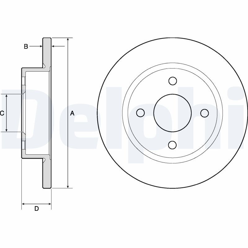 DELPHI BG2683 Brake Disc