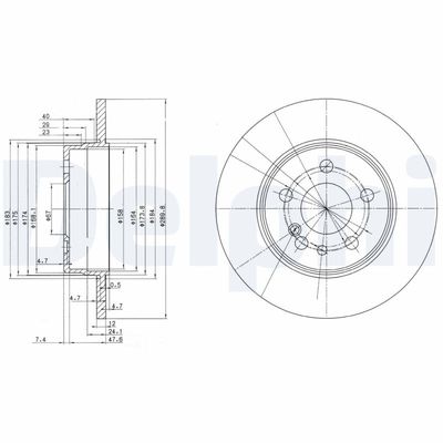 Brake Disc DELPHI BG2738