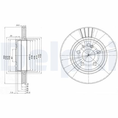 Brake Disc DELPHI BG2740
