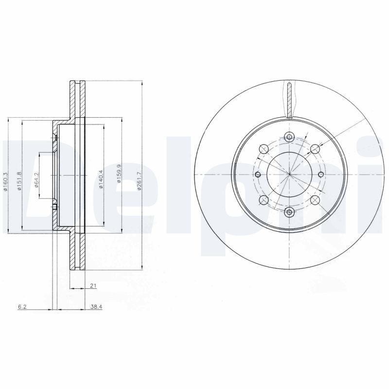 DELPHI BG2759 Brake Disc
