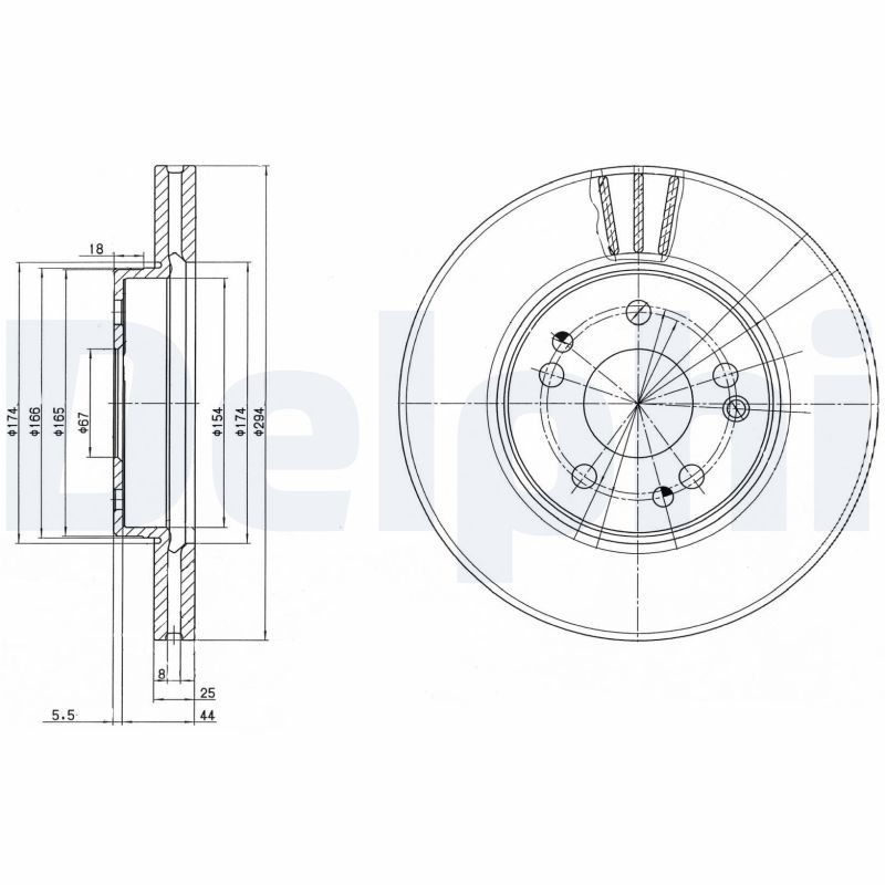 DELPHI BG2772 Brake Disc