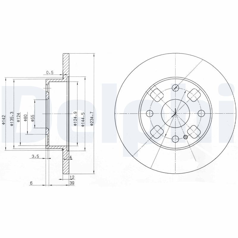 DELPHI BG2778 Brake Disc