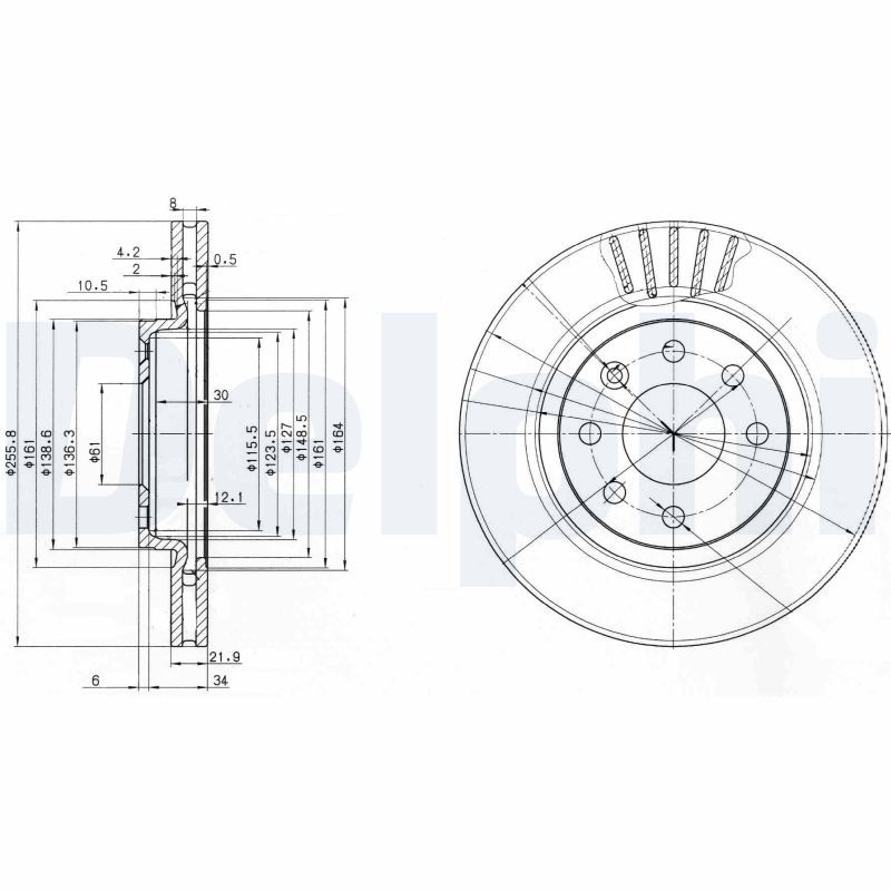 DELPHI BG2899 Brake Disc