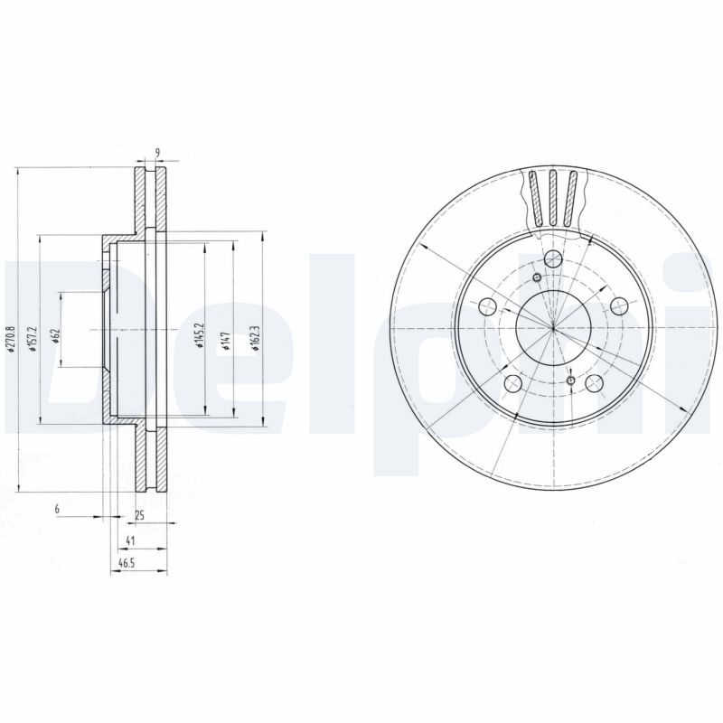 DELPHI BG2906 Brake Disc