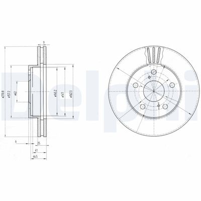 Brake Disc DELPHI BG2906