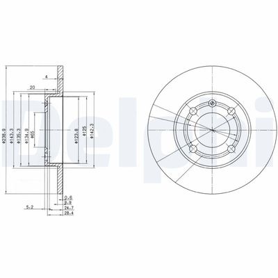 Brake Disc DELPHI BG2911
