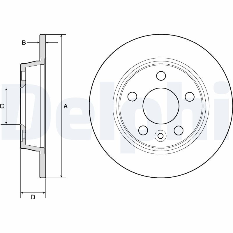 DELPHI BG3026 Brake Disc