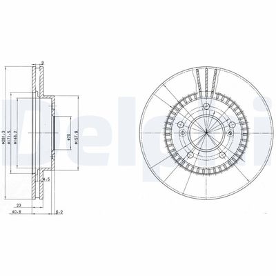 Brake Disc DELPHI BG3061