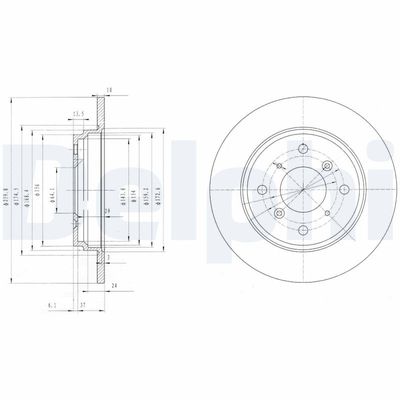 Brake Disc DELPHI BG3062