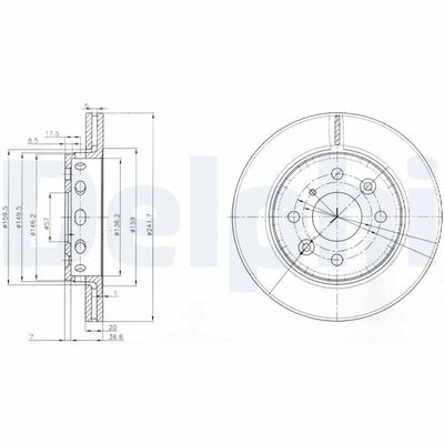 Brake Disc DELPHI BG3074