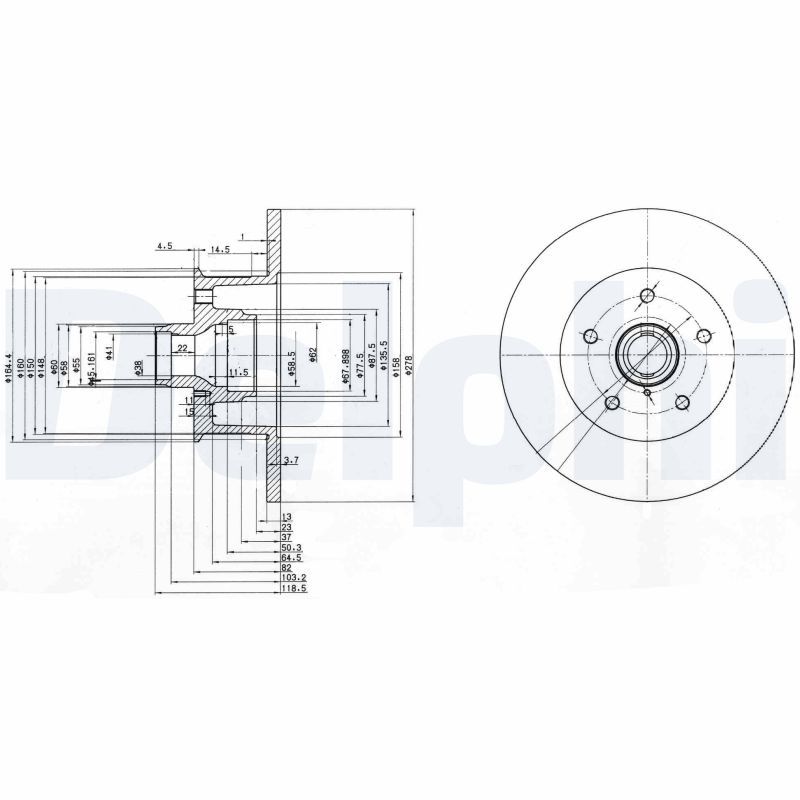 DELPHI BG310 Brake Disc