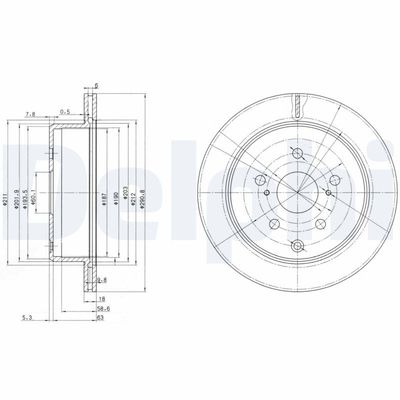 Brake Disc DELPHI BG3166