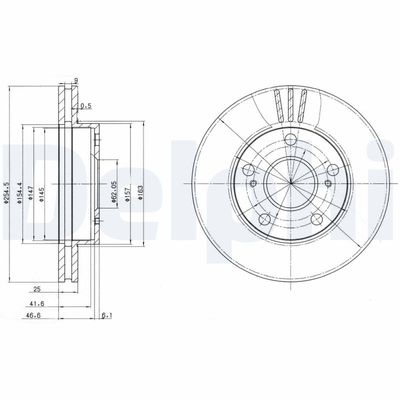 Brake Disc DELPHI BG3172