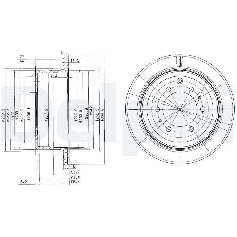 DELPHI BG3188 Brake Disc