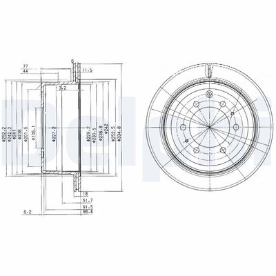 Brake Disc DELPHI BG3188