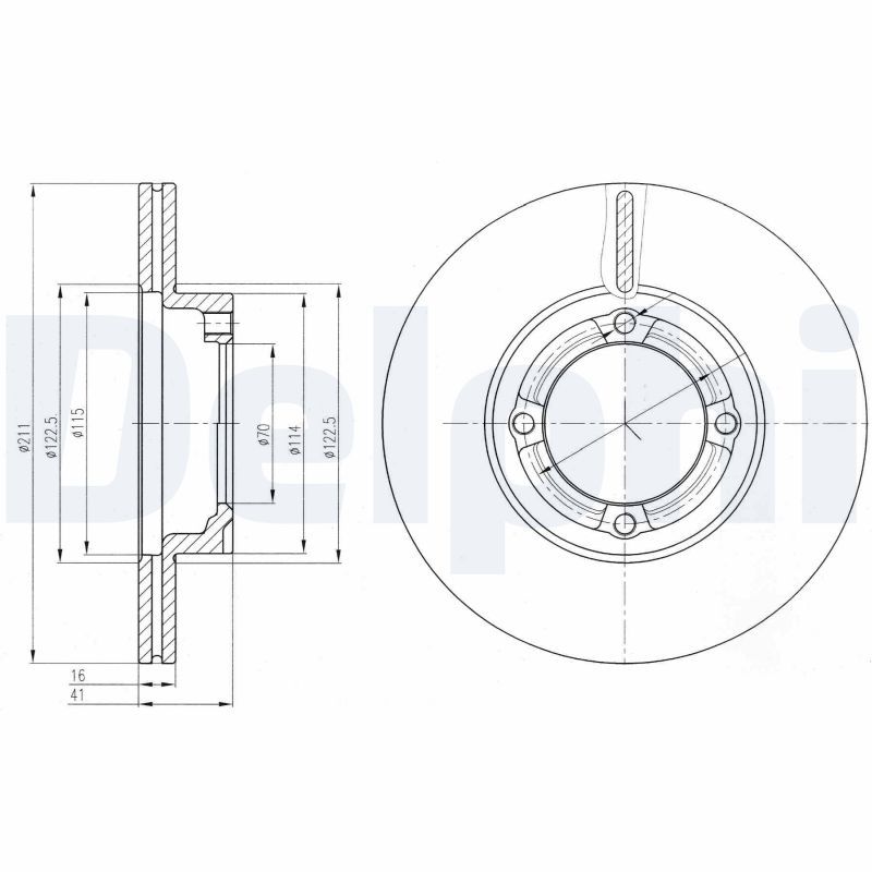 DELPHI BG3220 Brake Disc