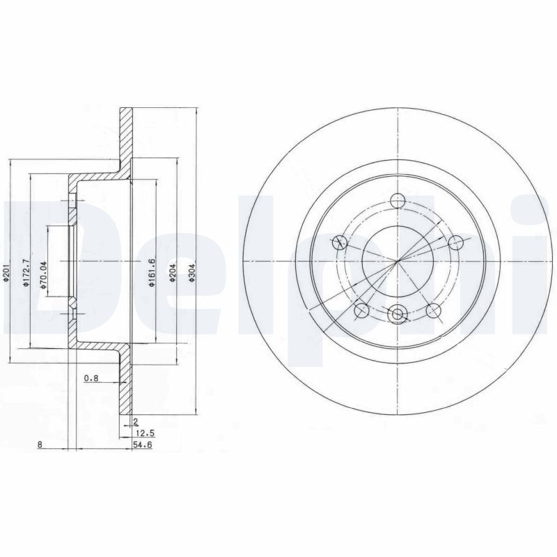 DELPHI BG3227C Brake Disc