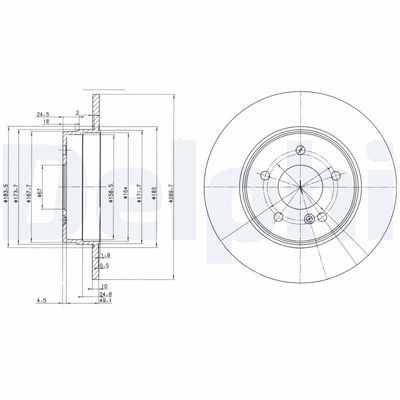 Brake Disc DELPHI BG3239