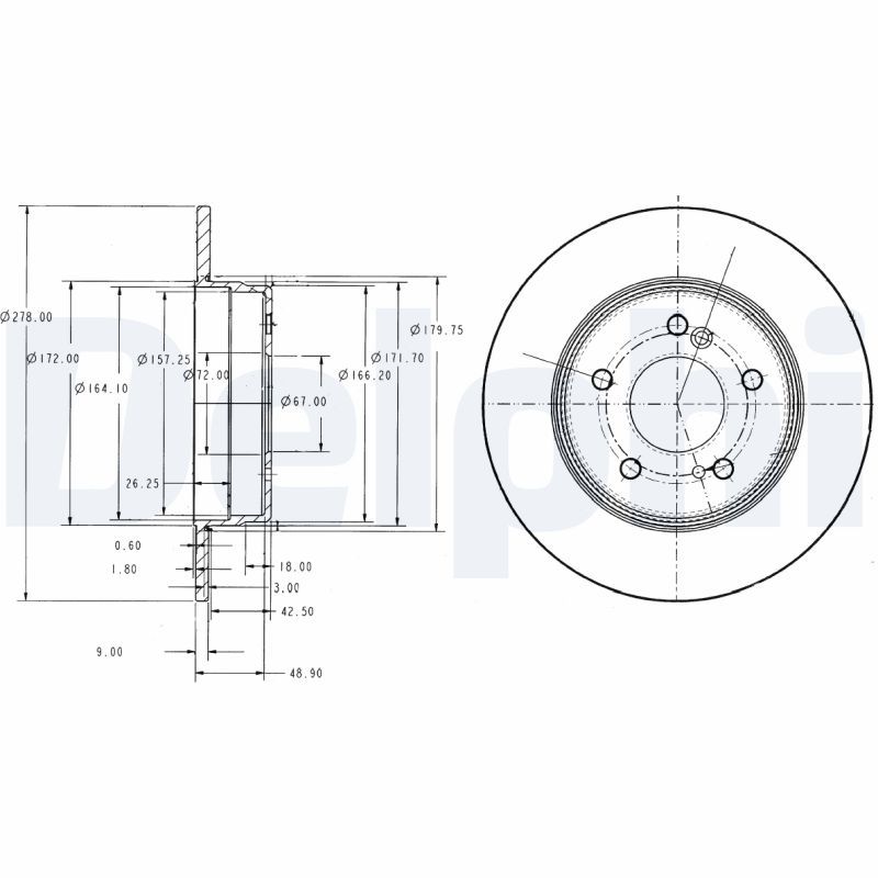 DELPHI BG3326C Brake Disc