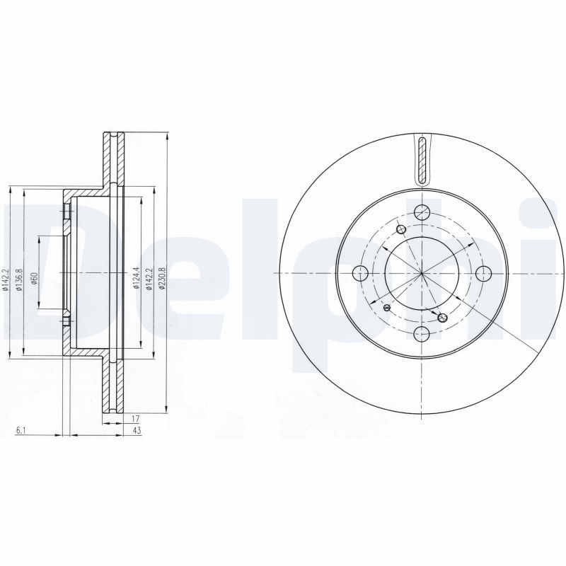 DELPHI BG3499 Brake Disc