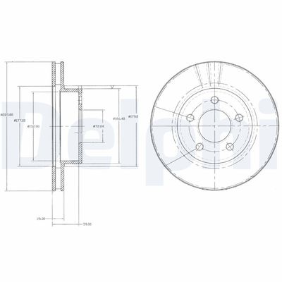 Brake Disc DELPHI BG3546