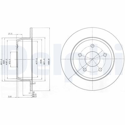 Brake Disc DELPHI BG3660